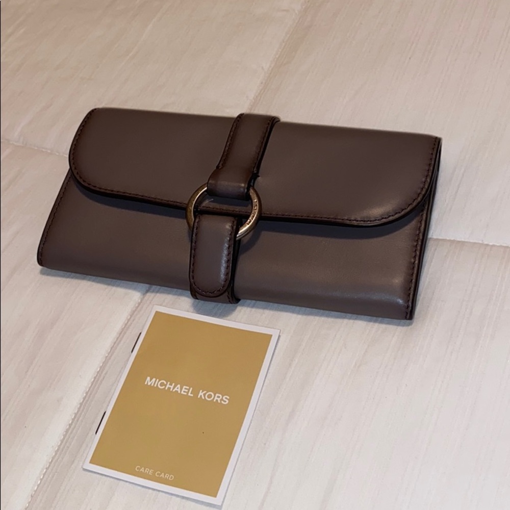 MK dark grey wallet